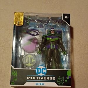 DC Multiverse Batman Figure with Green and Purple Accents